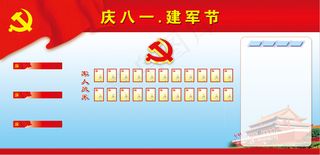 八一展板