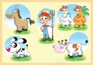 农场系列矢量素材