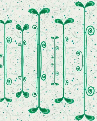 卡通背景 嫩芽背景图片