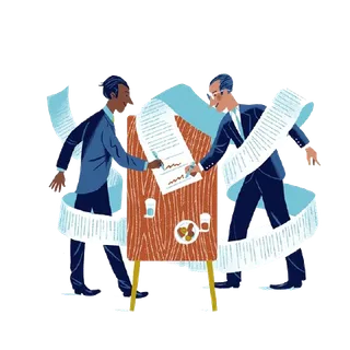 卡通商务人士卡通小人设计元素