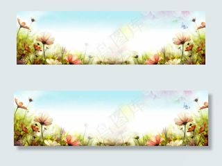 淘宝首页轮播背景 花丛 花朵