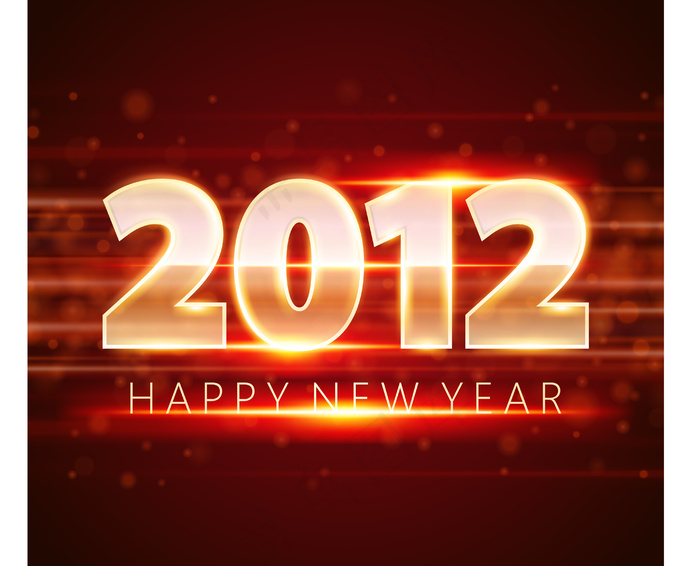 2012字体矢量素材