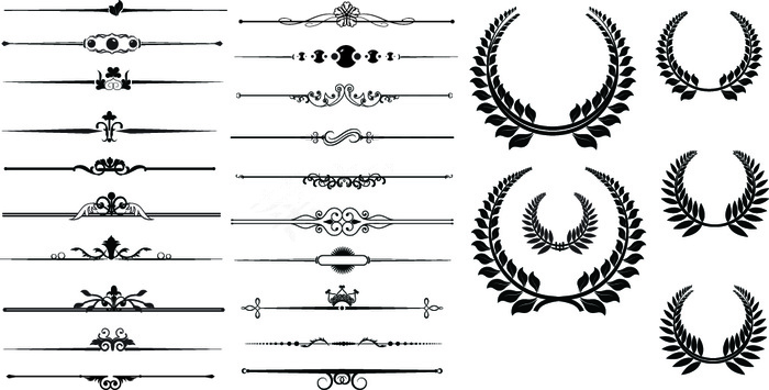 漂亮的图案边界矢量素材02