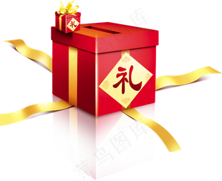 礼品盒包装素材图片