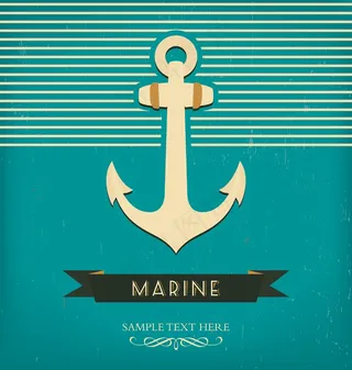 锚复古设计模板