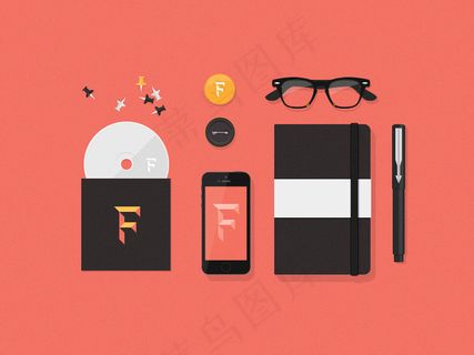 女性粉色VI样机