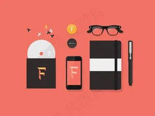 女性粉色VI样机