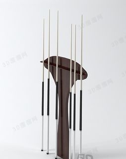 3D桌球杆模型