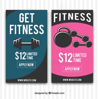 带有权重的健身横幅