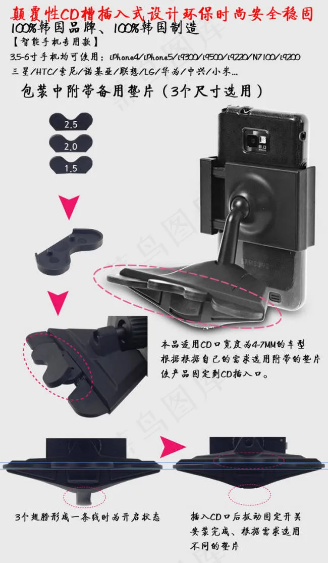 淘宝汽车CD机宝贝详情psd模版下载