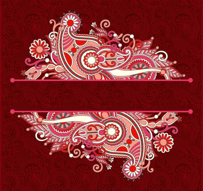 古典花纹背景图片eps,ai矢量模版下载