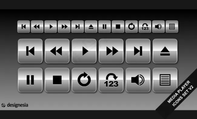 FLASH整套播放器按钮