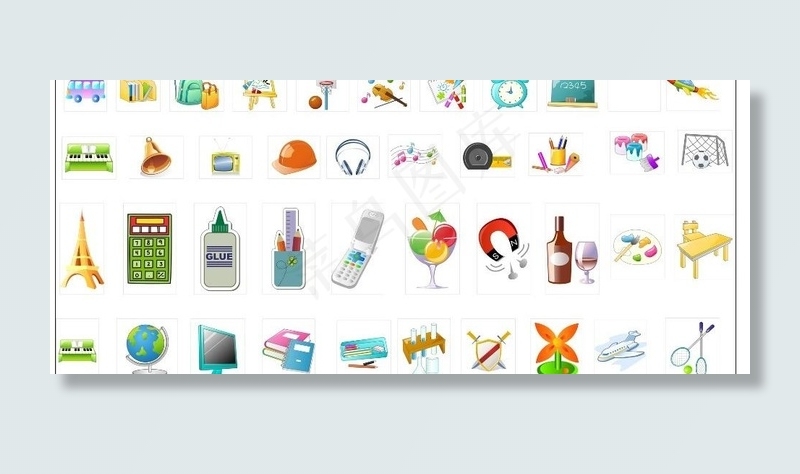 生活用品 矢量图图片