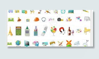 生活用品 矢量图图片