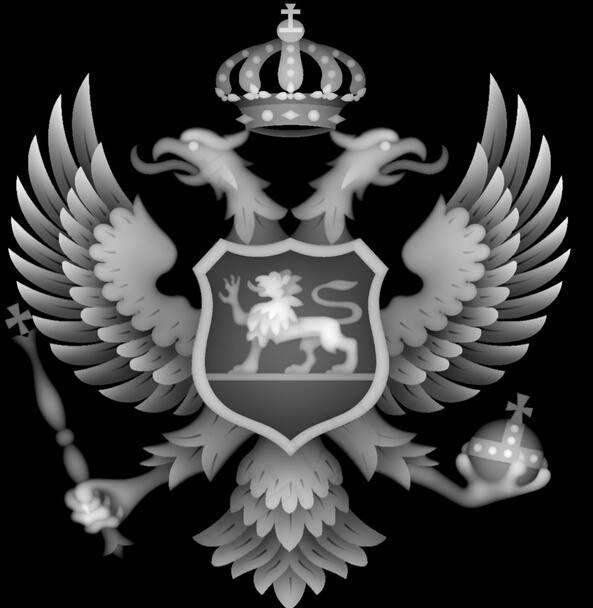 双鸟浮雕灰度图