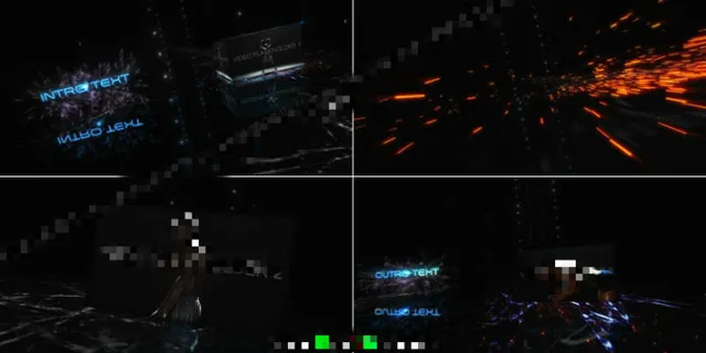 震撼帅气的黑色空间立方盒子AE展示