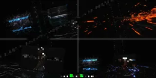 震撼帅气的黑色空间立方盒子AE展示