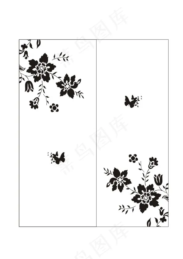 吊趟门暗花eps,ai矢量模版下载