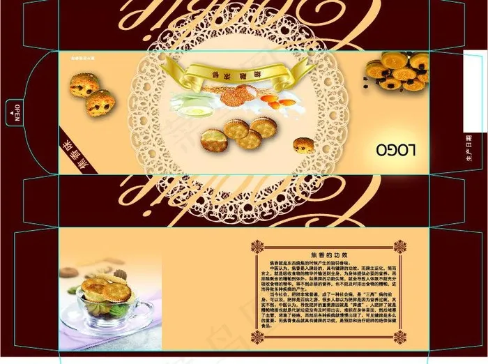 饼干盒包装图片eps,ai矢量模版下载