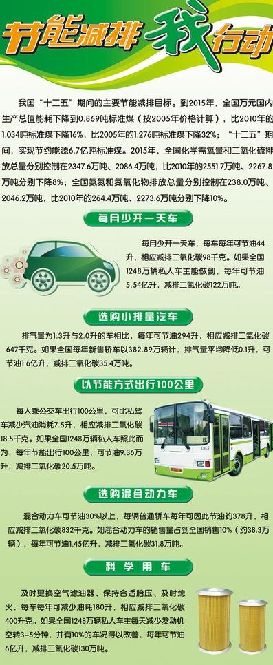 节能减排展架图片psd模版下载