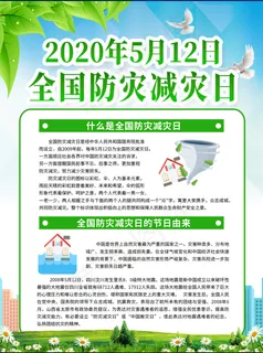 大气全国防灾减灾日知识系列海报2 大气全国防灾减灾日知识系列海报2