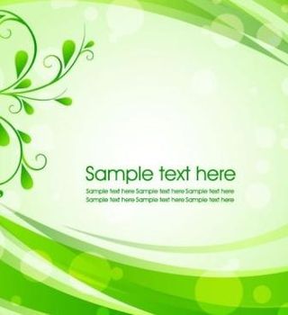 绿色叶背景01矢量