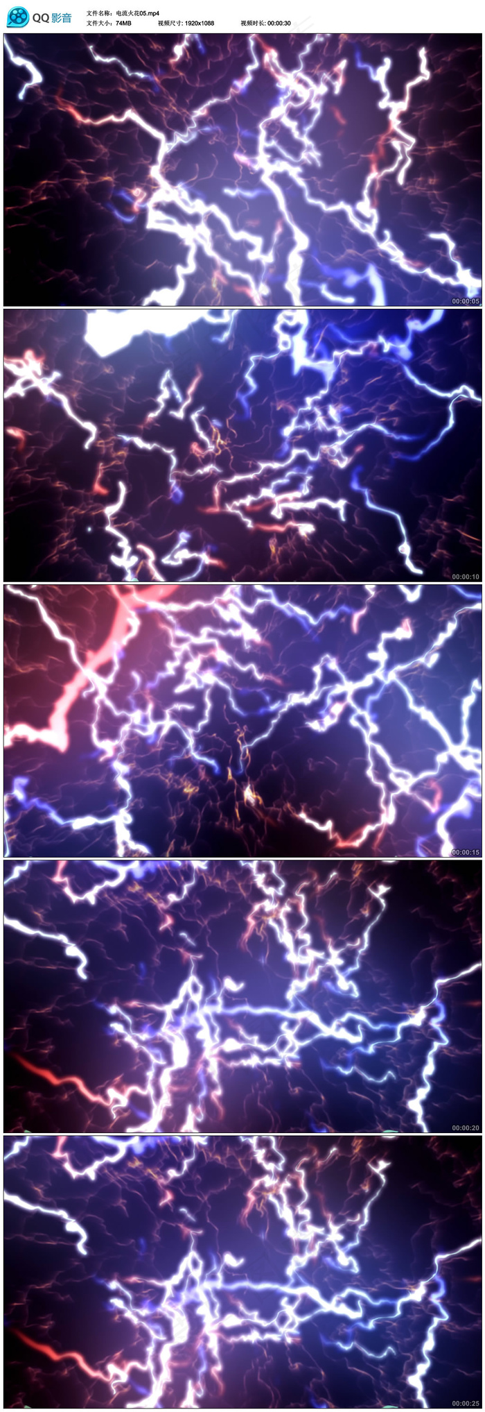 电流火花视频素材