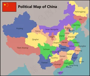 最新创意ppt中国地图信息图表素材