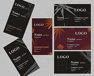 金色名片汽车名片