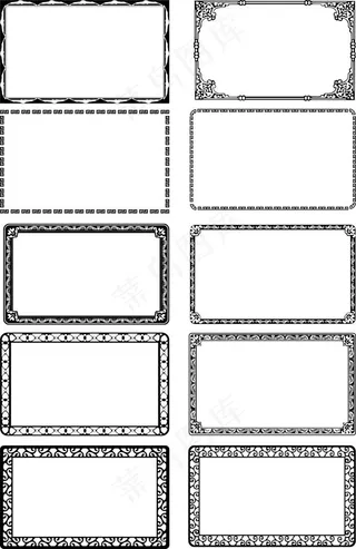 各种花纹花边图案