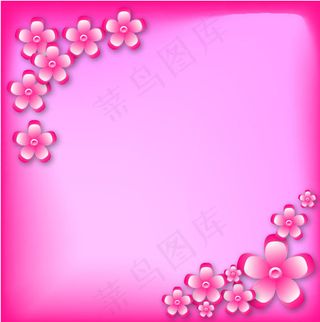 粉色花朵背景