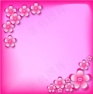 粉色花朵背景