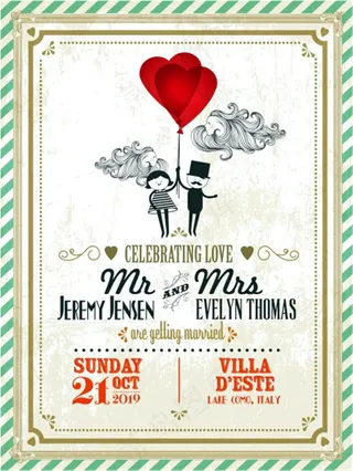 创意婚礼请柬背景图片