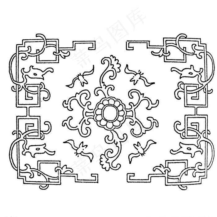 中国龙纹 古典龙纹 中国风龙纹图片