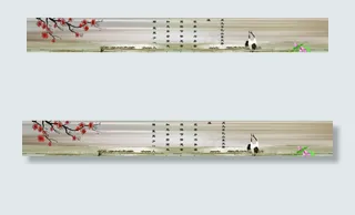 学校围墙喷绘图片