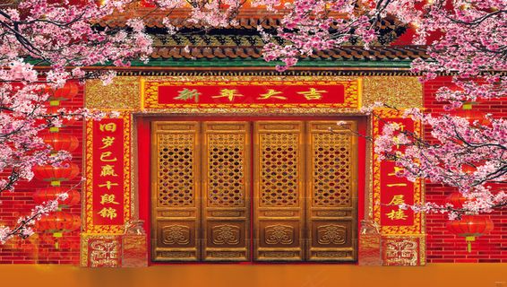 春暖花开背景图