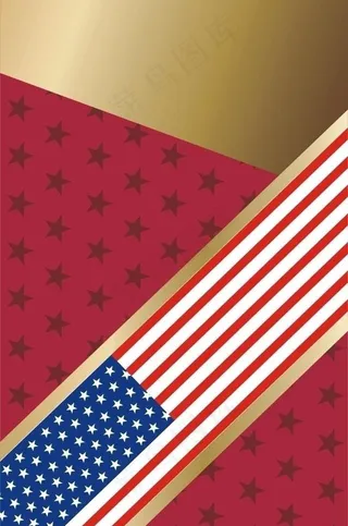 美国国旗矢量背景图案图片