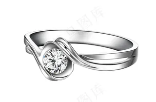 经典铂金钻戒