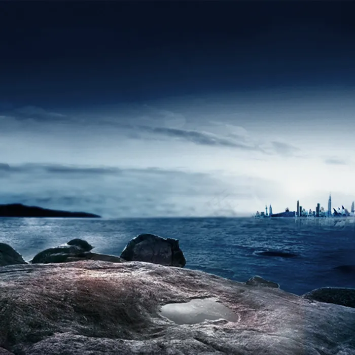 风景素材模板psd模版下载