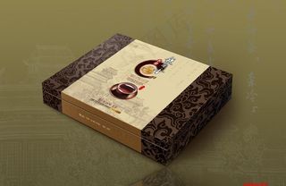 茶叶包装盒立体效果（内容为合层效果...