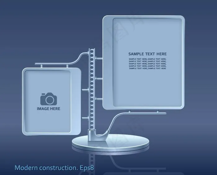 桌面招牌设计图片eps,ai矢量模版下载