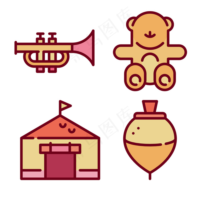 母婴玩具icon图标