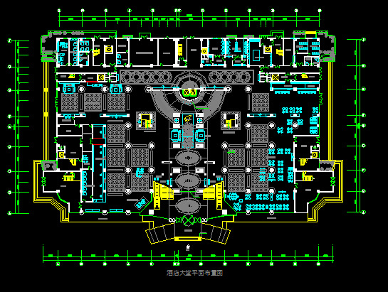 酒店大堂平面布置图