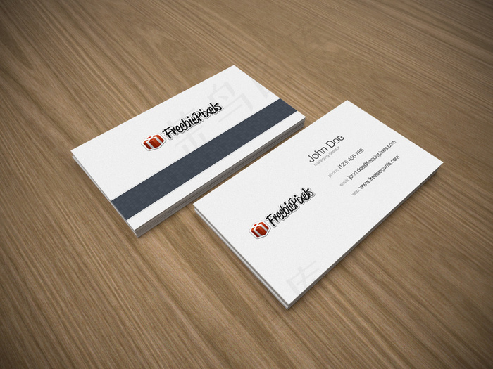 简洁白色名片样机