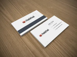 简洁白色名片样机