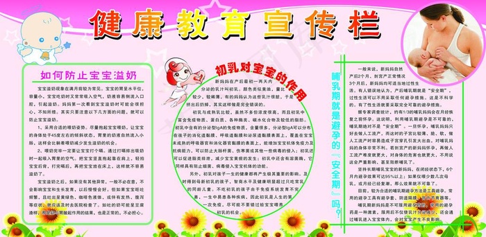 妇产科宣教图片cdr矢量模版下载