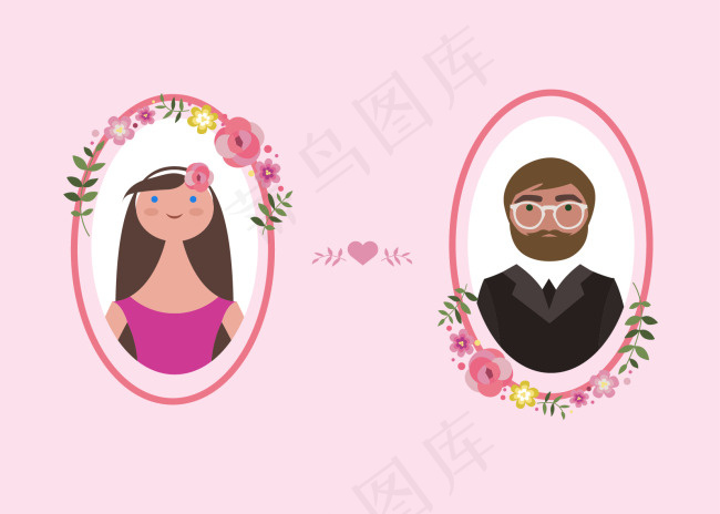 婚礼eps,ai矢量模版下载
