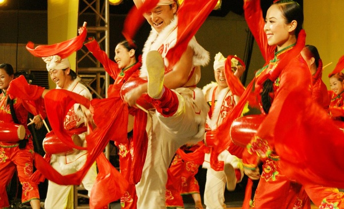 山西腰鼓舞图片