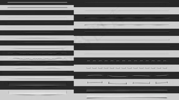多款分割线psd素材