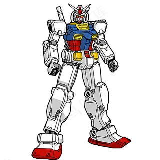 卡通高达机器人矢量素材图片
